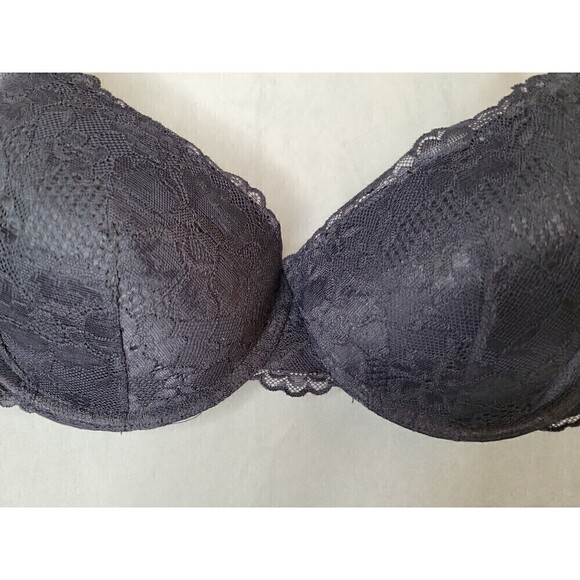Savage X Fenty BLACK Lace Padded Balconette bra 32DDD - Picture 11 of 12